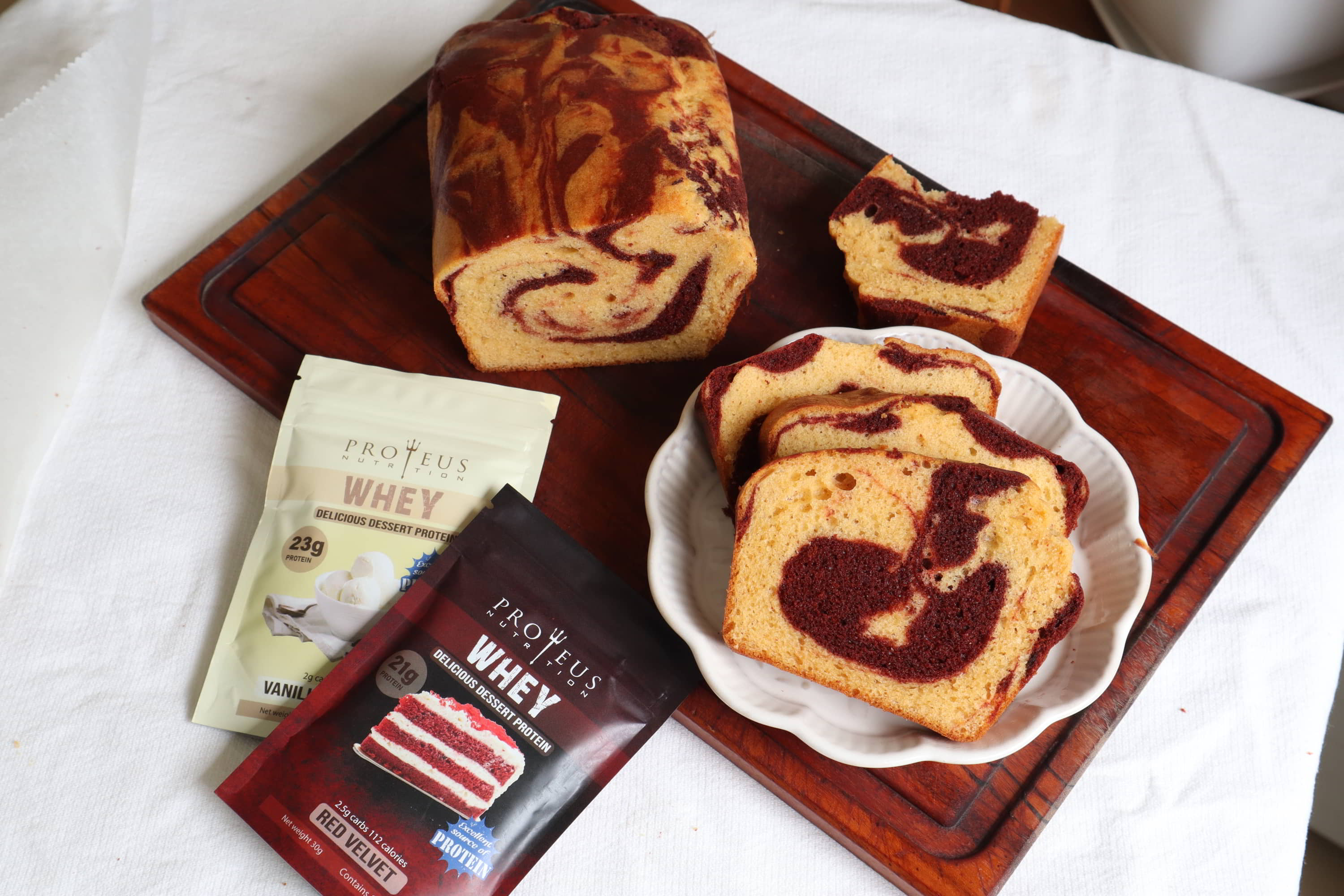 Recipe: Red Velvet Marble Cake
 &ndash; Proteus Nutrition