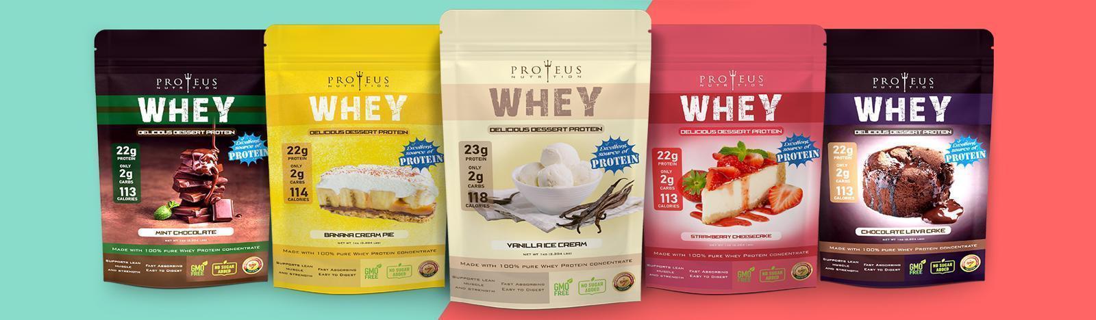 Whey Concentrate & Isolate Protein Powder - Proteus Nutrition