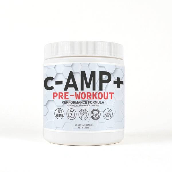 cAMP+ PreWorkout Powder - low caffeine, big boost