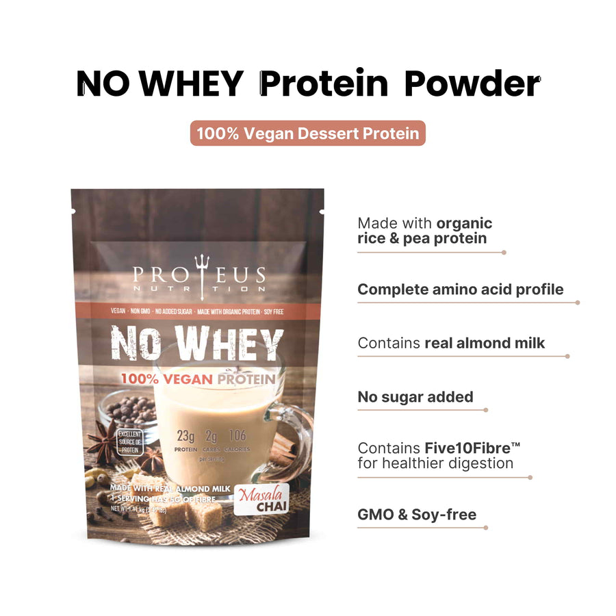NO-WHEY Vegan Masala Chai Protein – Proteus Nutrition