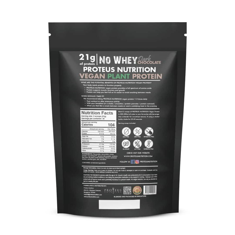 NO-WHEY Vegan Dark Chocolate Protein