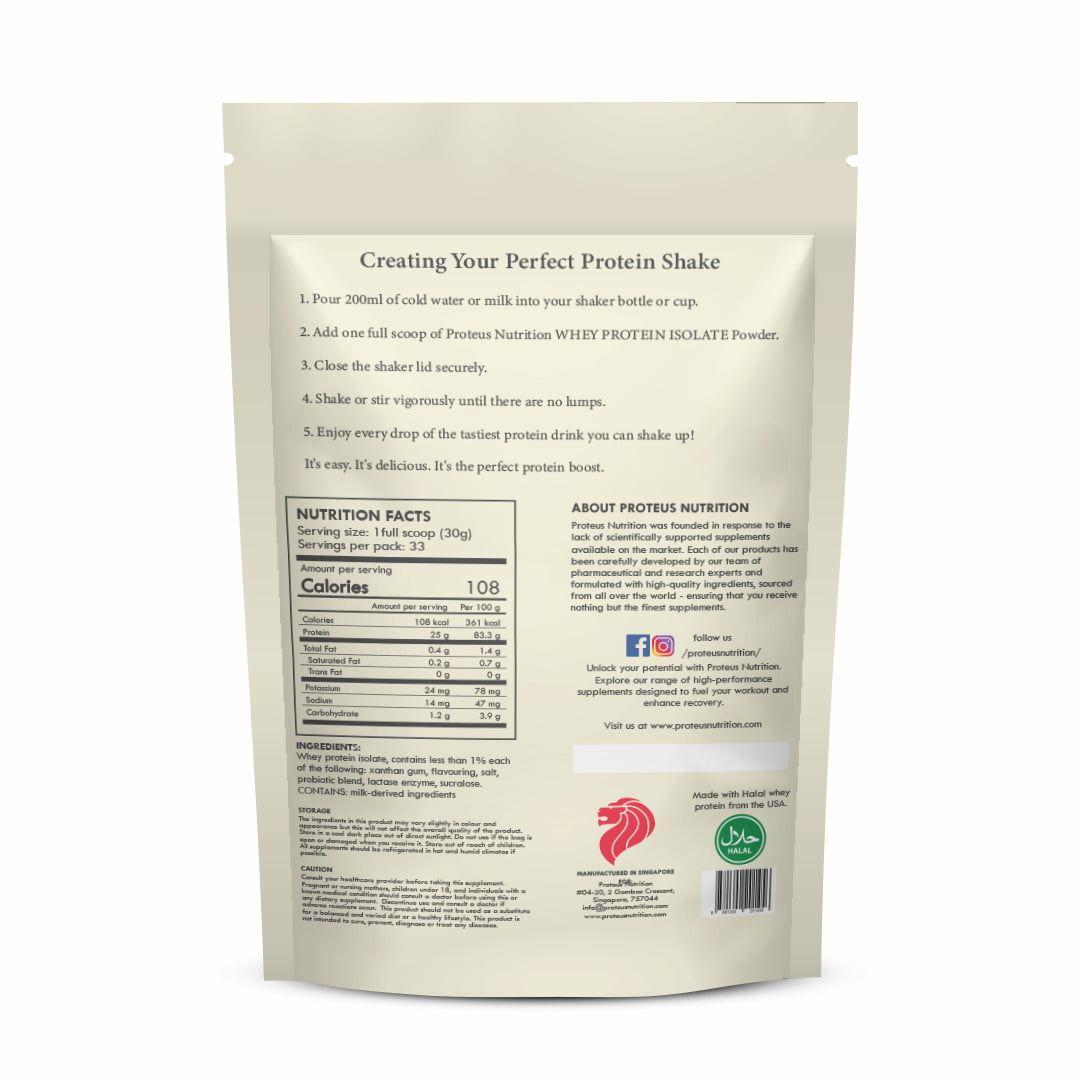 Whey Concentrate & Isolate Protein Powder Proteus Nutrition