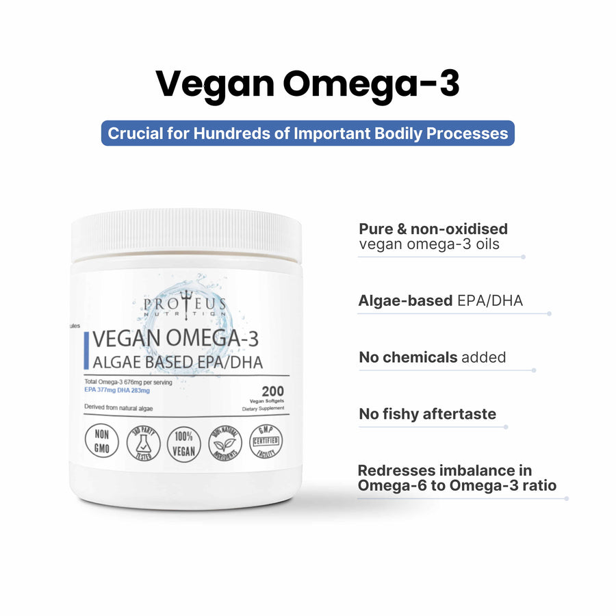 Vegan Omega-3 1000mg (200 capsules)