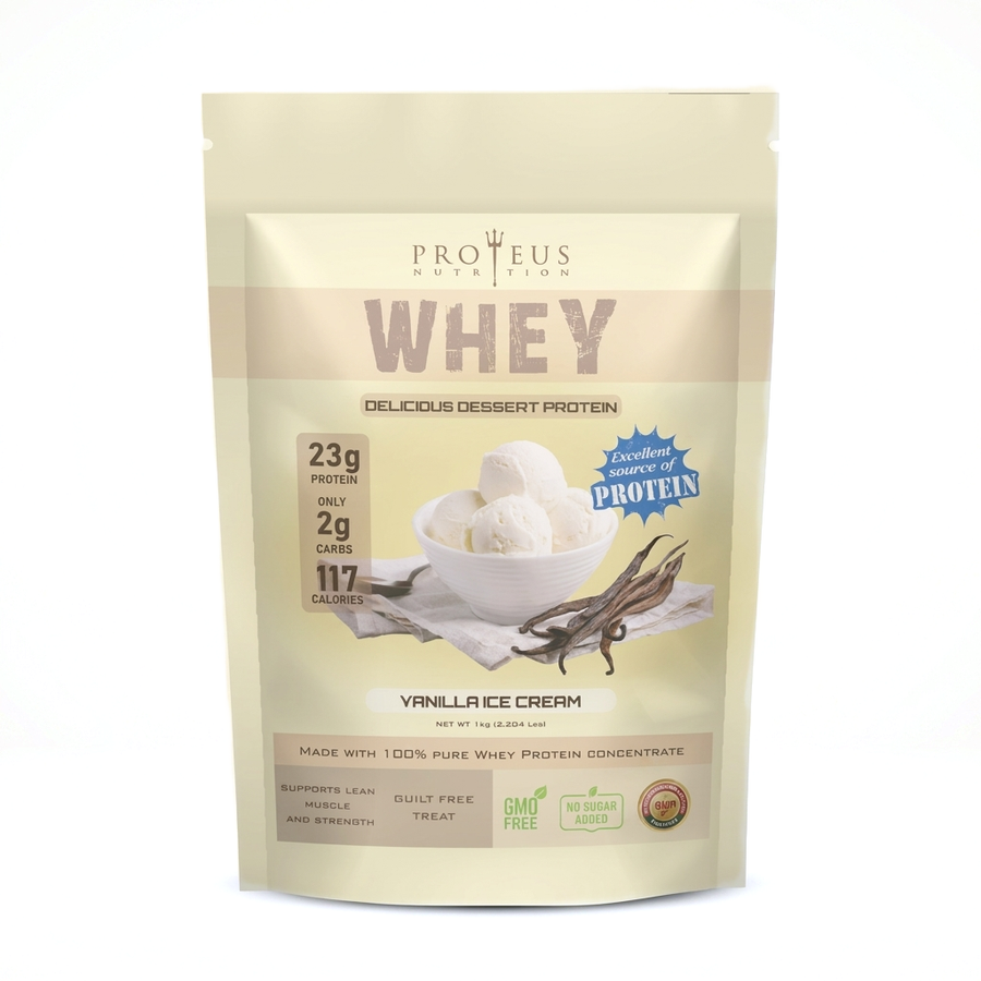 WHEY Vanilla Ice Cream product photo on white