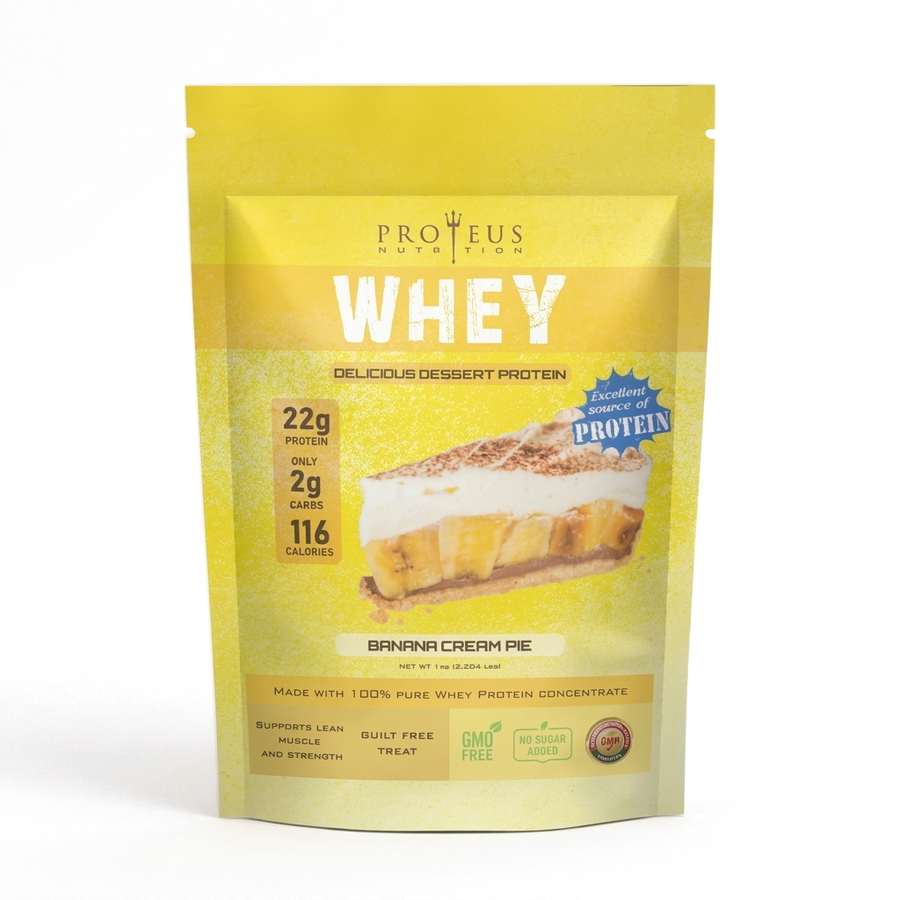 WHEY Banana Cream Pie product photo on white