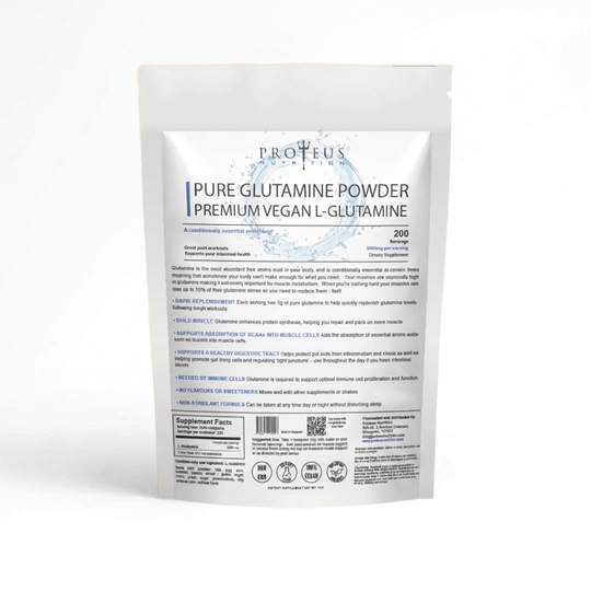 Pure Glutamine Powder 1000g product photo on white