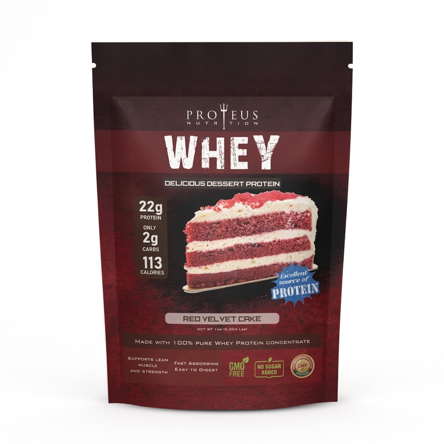 WHEY Red Velvet Cake product photo on white