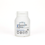 Vitamin D3 with K2 product photo on white