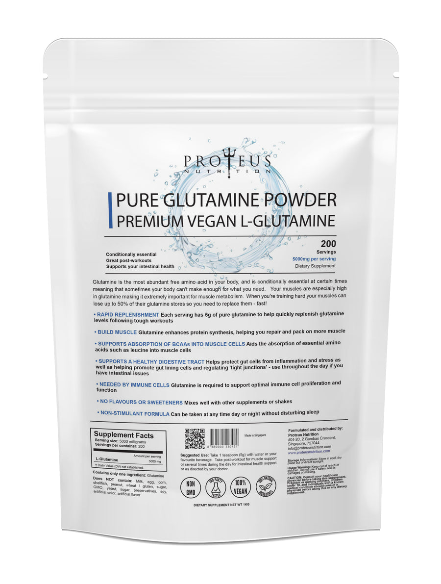 Proteus Nutrition 100% Pure Glutamine Powder