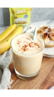 Creamy and Smooth Texture of Banana Cream Pie Whey Protein Shake by Proteus Nutrition